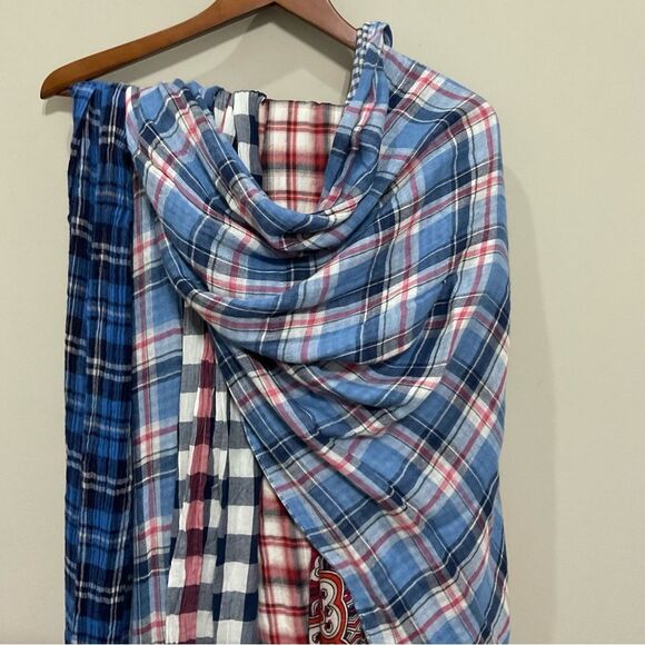 Scarf Bundle 6 Scarves Plaid Abstract Reversible Oblong Lot Collection - Picture 3 of 7
